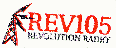 REV bumper sticker - white